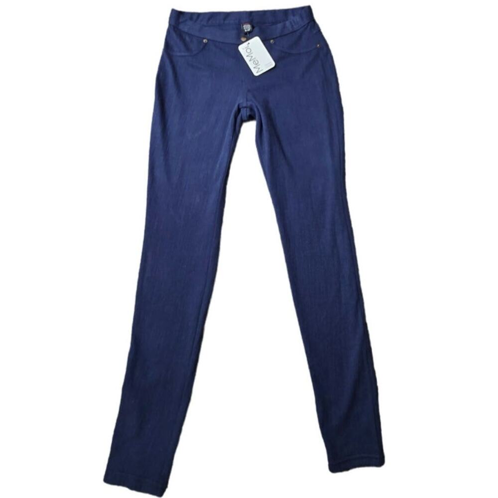 Memoi'‎ NWT Pants size Small Medium Blue elastic waist